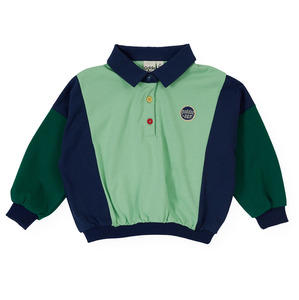 Goldie & Ace Panelled Relaxed Rugby Sweat Top