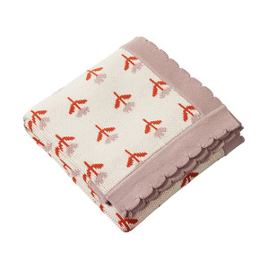 Childrens Bedding: Nature Baby Fern Blanket Fleurette Knit
