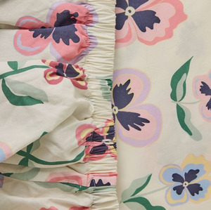 Kip & Co Pretty Pansy Organic Cotton Baby Fitted Sheet