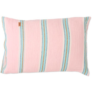 Sheets And Pillowcases: Kip & Co Tickled Pink Stripe Linen Pillowcases 2P Std Set