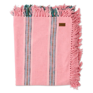 Kip & Co Tickled Pink Stripe Woven Throw