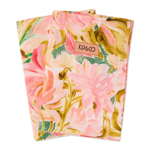 Kitchen Linens: Kip & Co Warm Floral Breeze 4P Napkin Set