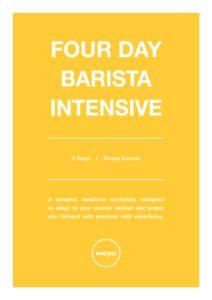 Four Day Barista Intensive