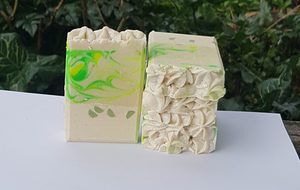 Products: Coconut and Lime goats milk Soap Mokau Soaps
