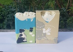 English Sheep Dog Goats milk soap Mokau Soaps