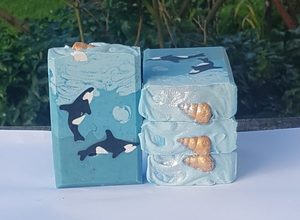 Products: Euphoria Orca goat’s milk soap Mokau Soaps