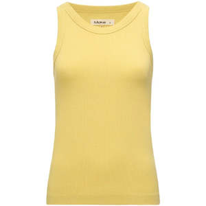 Ede Women's Cotton Rib Knit Tank | Lemongrass
