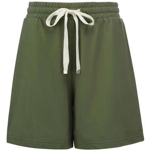 Pippa Women's Terry Cotton Shorts | Bonsai Green