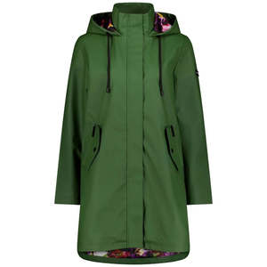 Billie Women's Rain Coat - Moke x Evie Kemp - Cypress/Purple Fleur
