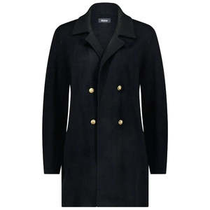 Mila Women's Knit Coatigan - Black