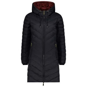 Arnie Women's 90/10 Reversible Down Coat - Black/Cabernet