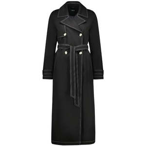 Kim Women's Trench Raincoat - Black