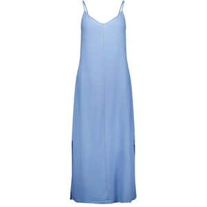 Gina Women's Linen Slip Dress - Pool Blue