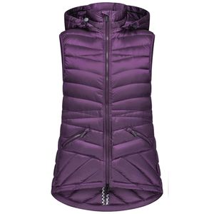 Mary Claire Vest: Mary-Claire Women's 90/10 Packable Down Vest - Midnight Plum