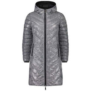 Arnie Reversible Packable Down Coat: Arnie Women's Reversible 90/10 Down Coat - Black/Houndstooth