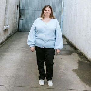 Womens Cardigans: Hilary Women's Cardigan - Glacier Blue