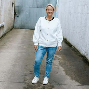 Womens Cardigans: Hilary Women's Cardigan - Cream