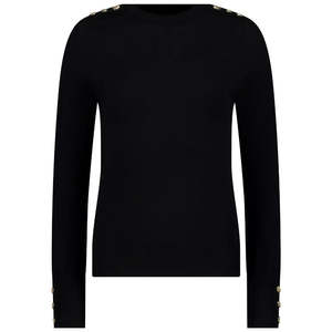 Nicki Women's Knit Crew Sweater - Black