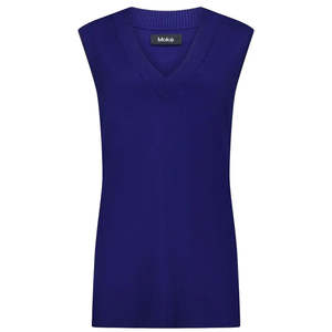 Clearance: Sam Women's Knit Vest - Blue Depths