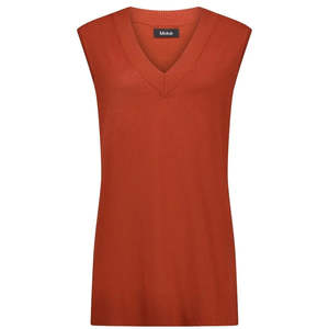 Clearance: Sam Women's Knit Vest - Intense Rust