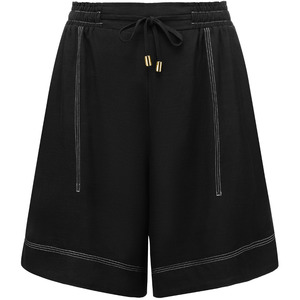 Dylan Women's Viscose Blend Shorts - Black