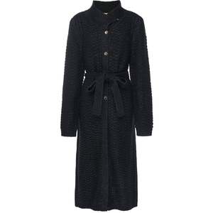 Naomi Long Knit Coat - Black
