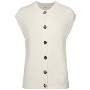 Chloe Knit Vest - Pearl