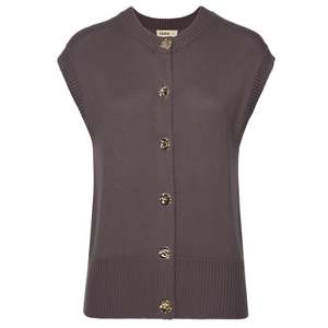 All Tops: Chloe Knit Vest - Cocoa Powder