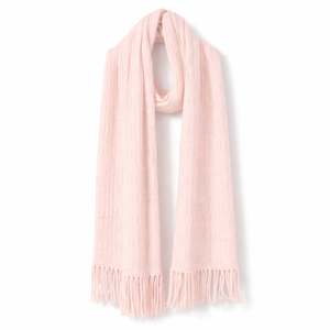 Adele Cable Knit Scarf - Blush