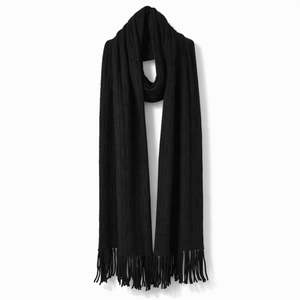 All Womens: Adele Cable Knit Scarf - Black
