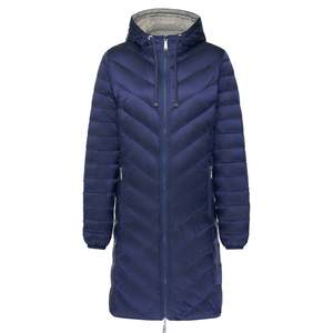 Womens Packable Down Jackets Coats: Arnie Reversible Puffer Down Coat - Moonlight/Silver