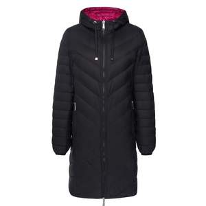 Arnie Reversible Puffer Down Coat - Black/Rose Violet