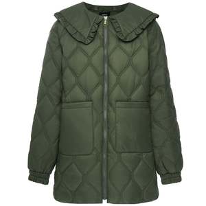 Tess Quilted Coat - Olive Green