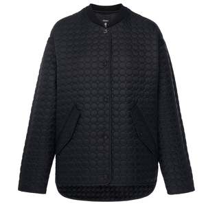 Jackets And Coats: Tilly Quilted Bomber Jacket - Black