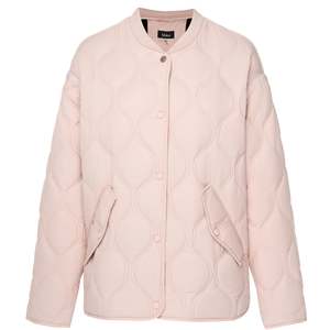 Talei Quilted Bomber Jacket - Blush