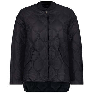 Talei Quilted Bomber Jacket - Black