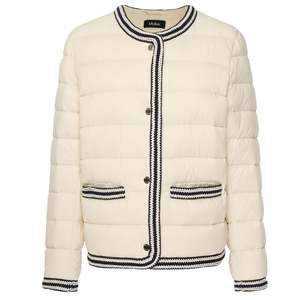 Jackets And Coats: Fern Puffer Down Jacket - Cream