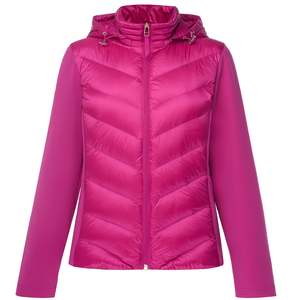Olive 90/10 Packable Down Puffer Jacket - Rose Violet