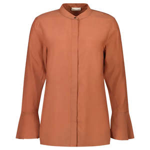 Staff Pick: Joleen Women's Cupro Blouse - Desert