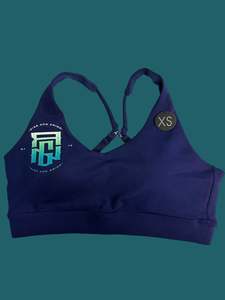 Ladies Activewear: Marine crossover crop bra
