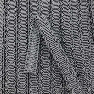 All: GIMP BRAID Scroll 15mm Mid Grey