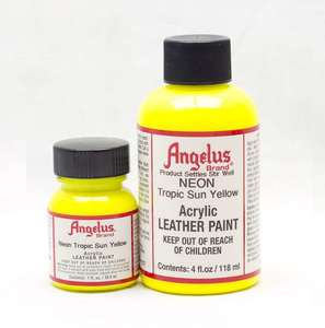ANGELUS Acrylic Leather Paint Tropic Sun Yellow Neon