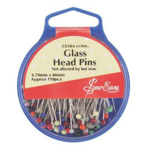 SEW EASY XL Glass Head Pins