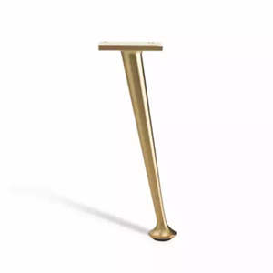 Upholstery Hardware Furniture Legs Feet: Warwick Leg Sovereign Gold 200mm