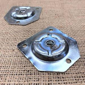 Upholstery Hardware Plates Brackets: Leg Plate 5/16" BSW Thread