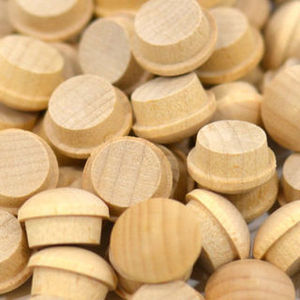 Upholstery Hardware Wooden Button Plugs: XCEL Rimu Pin Button