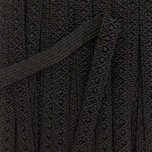Upholstery Trimmings Gimp Braid: GIMP BRAID Ziggy 14mm Black