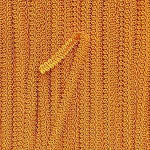 Upholstery Trimmings Gimp Braid: GIMP BRAID French 8mm Orange Gold