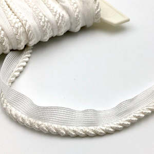 FLANGED CORD White