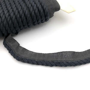FLANGED CORD Black